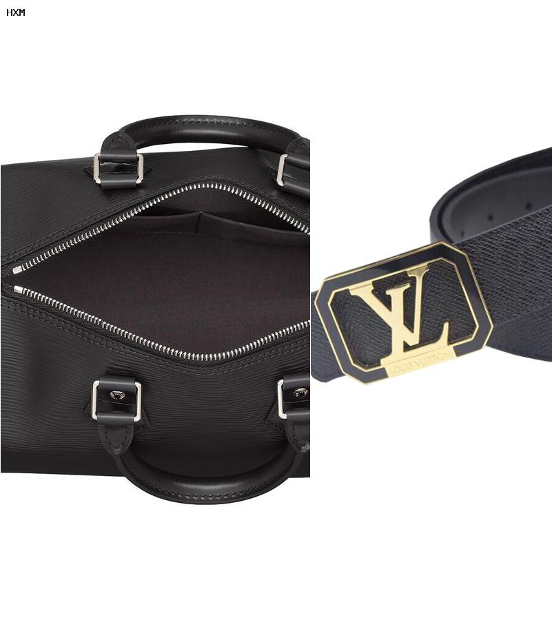 ceinture lv initiales cuir epi